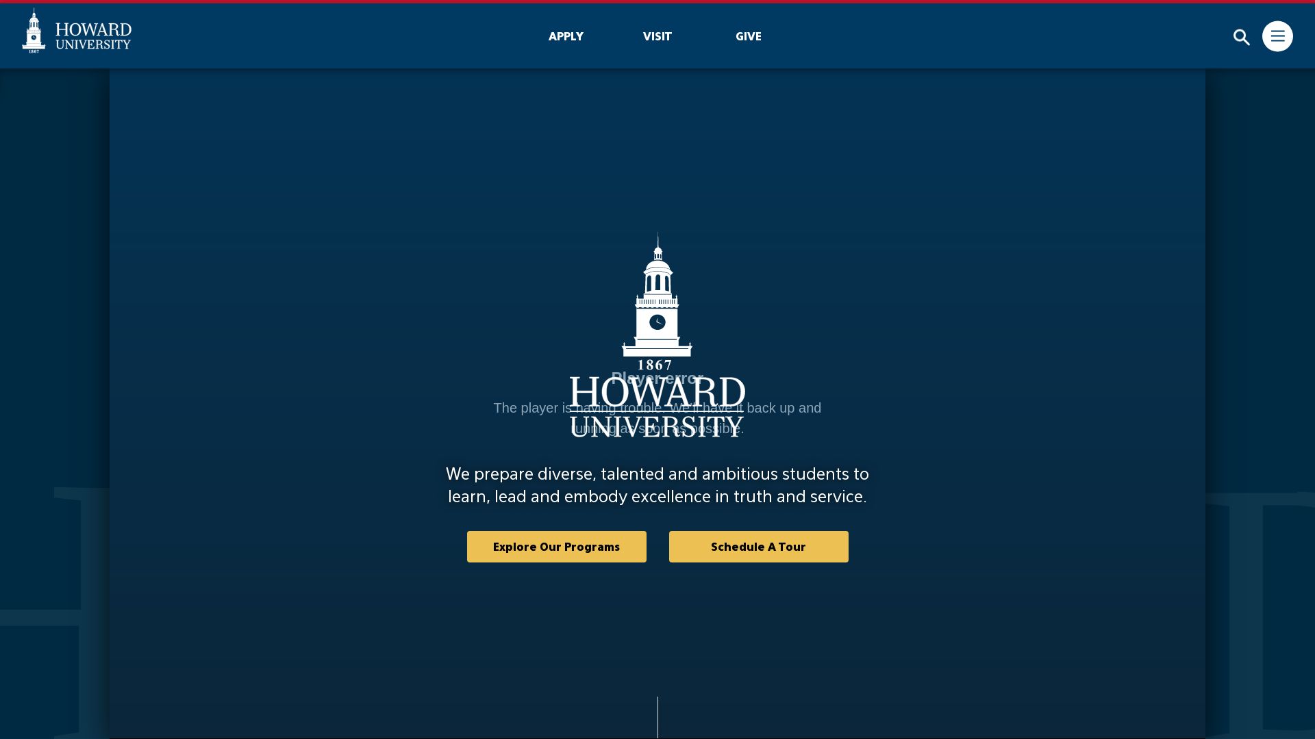 Status do site howard.edu está   ONLINE