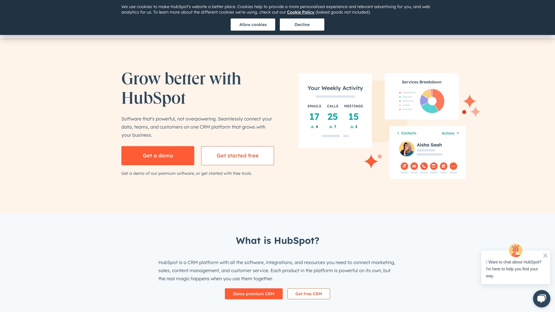 Status do site hubspot.net está   ONLINE