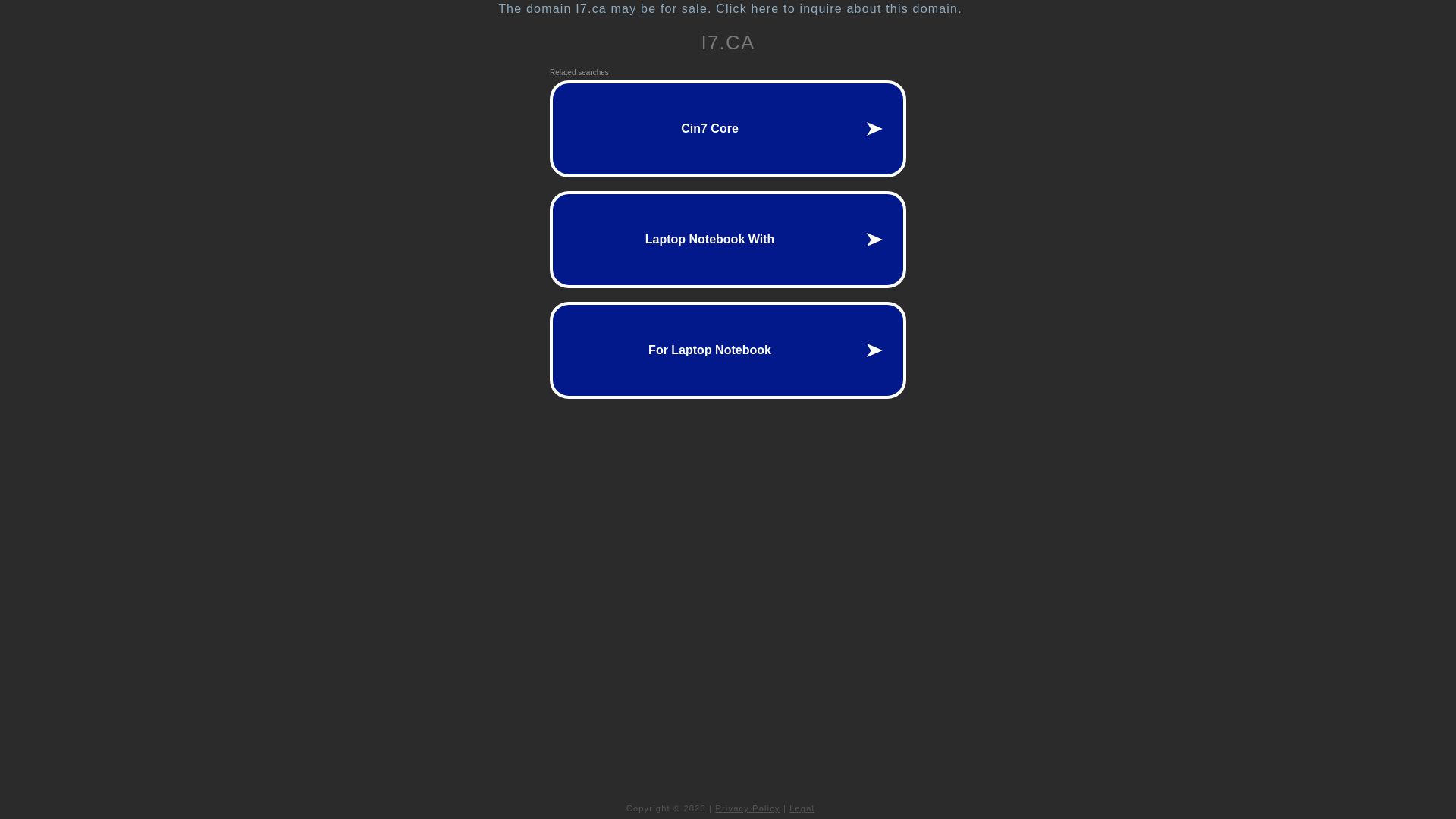 Status do site i7.ca está   ONLINE