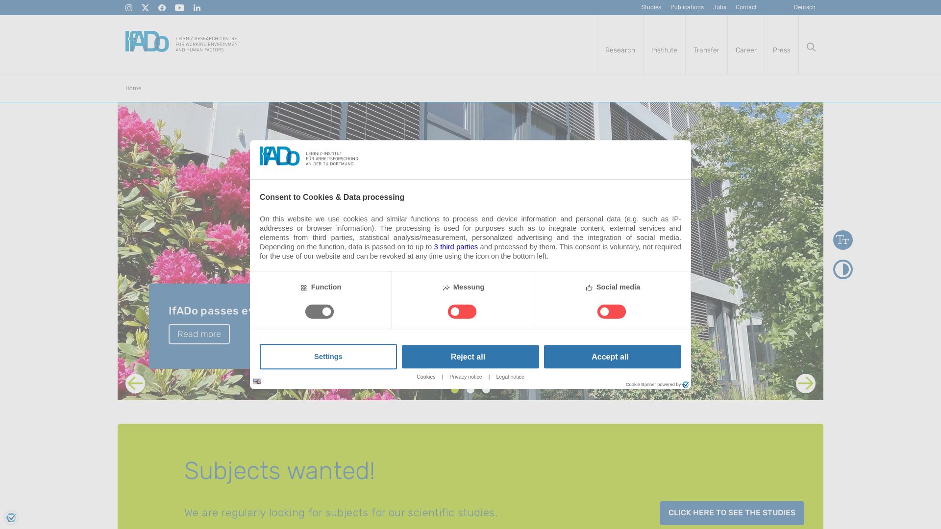 Status do site ifado.de está   ONLINE
