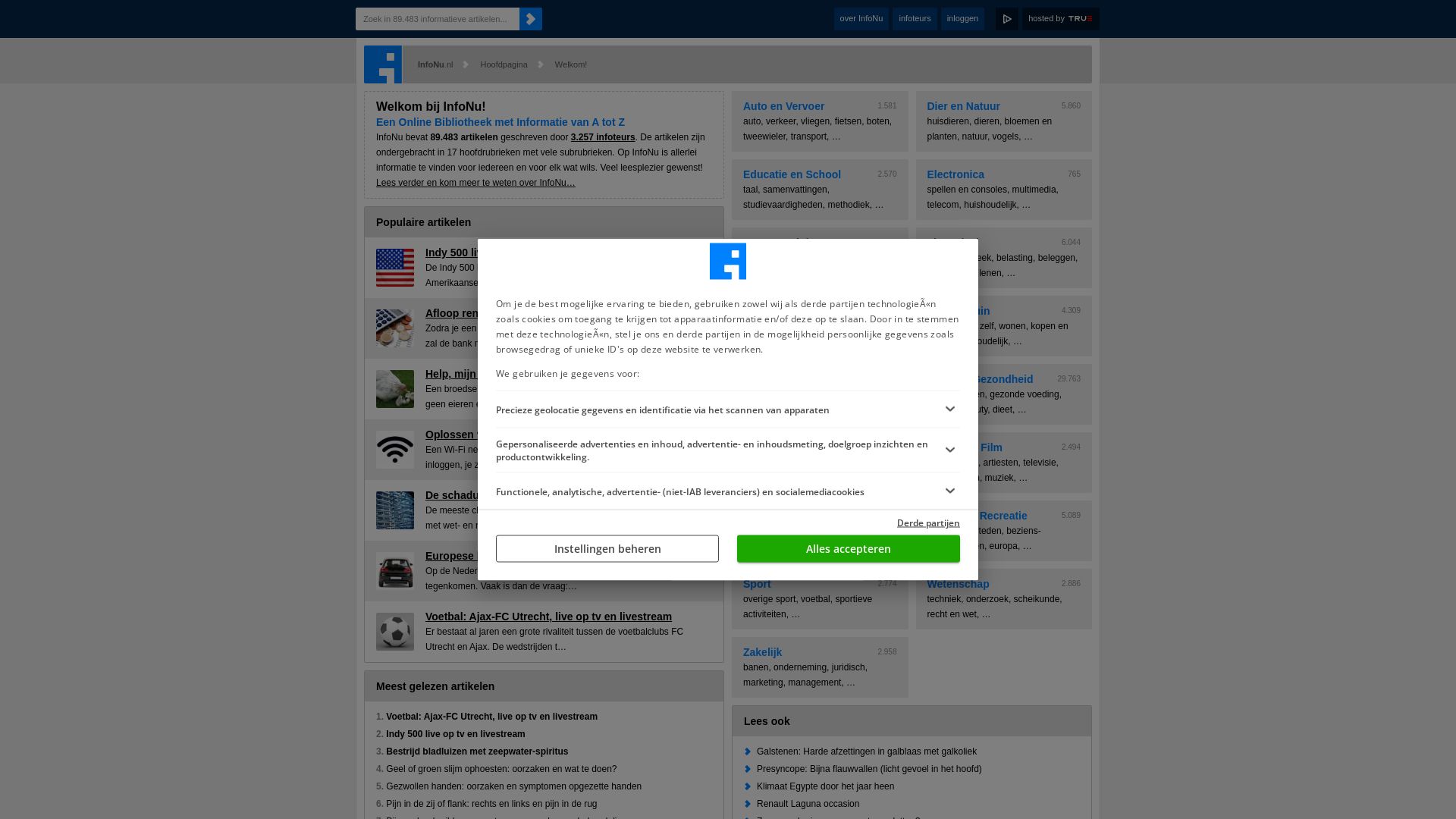 Status do site infonu.nl está   ONLINE