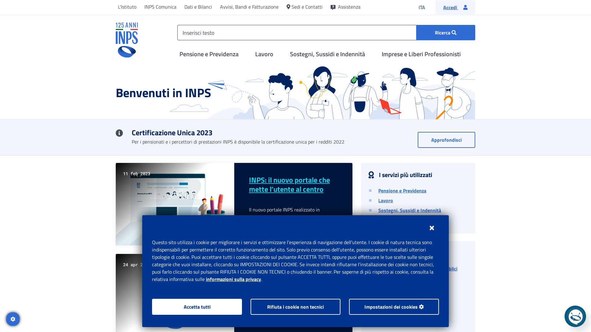 Status do site inps.it está   ONLINE