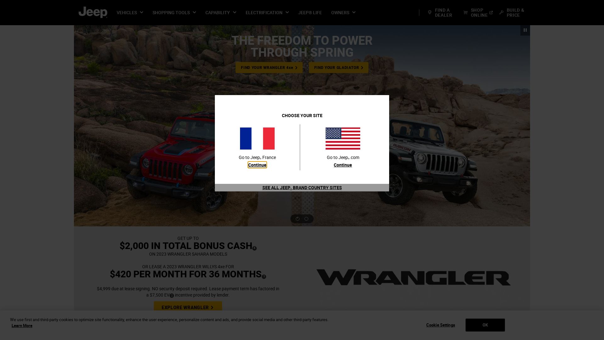 Status do site jeep.com está   ONLINE