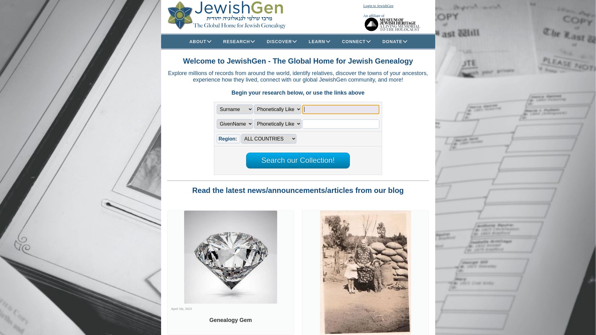 Status do site jewishgen.org está   ONLINE