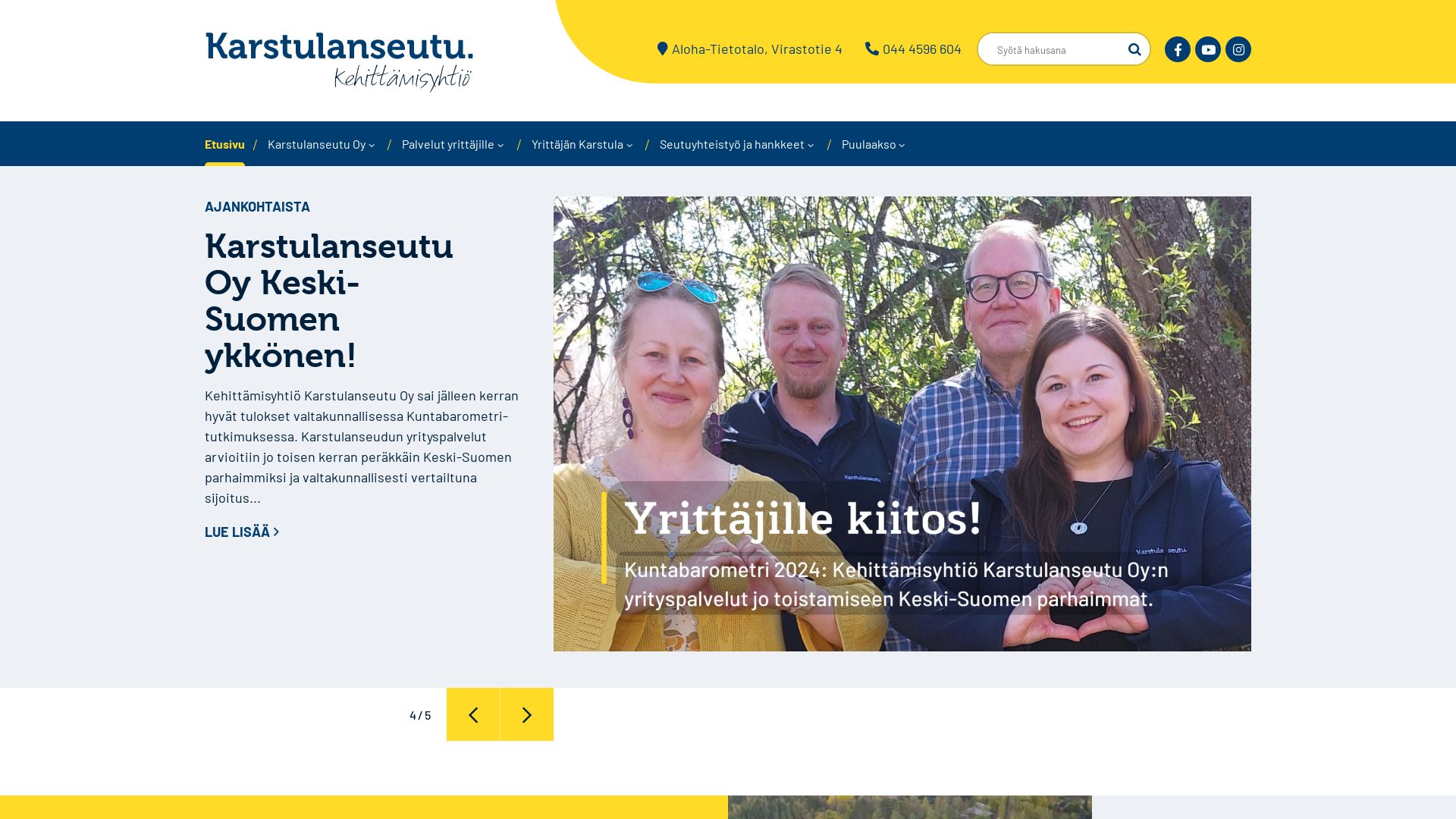 Status do site karstulanseutu.fi está   ONLINE