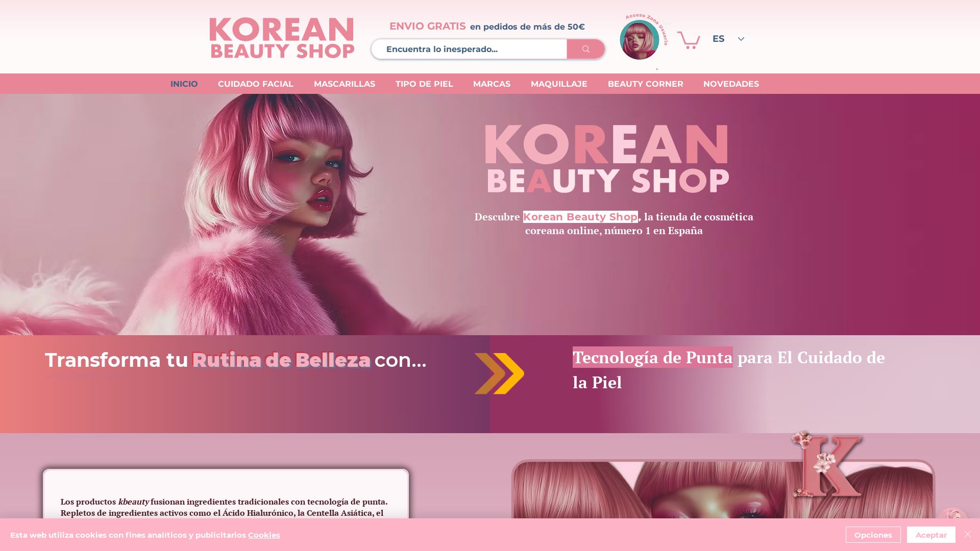 Status do site koreanbeautyshopeu.com está   ONLINE