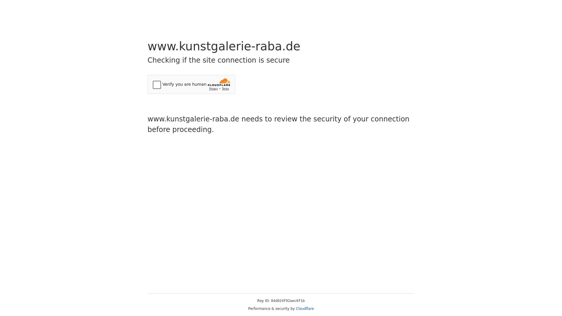 Status do site kunstgalerie-raba.de está   ONLINE