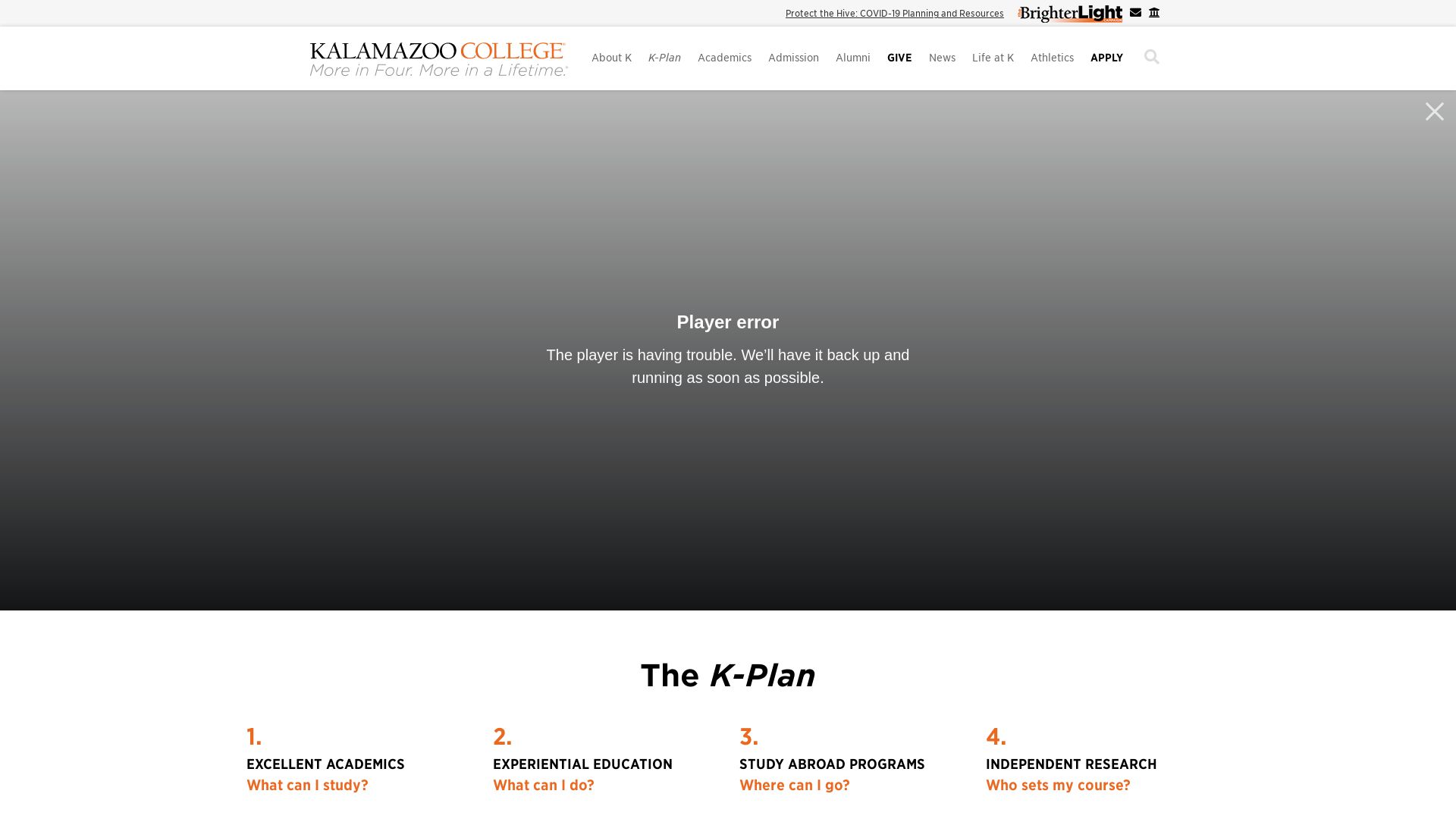 Status do site kzoo.edu está   ONLINE