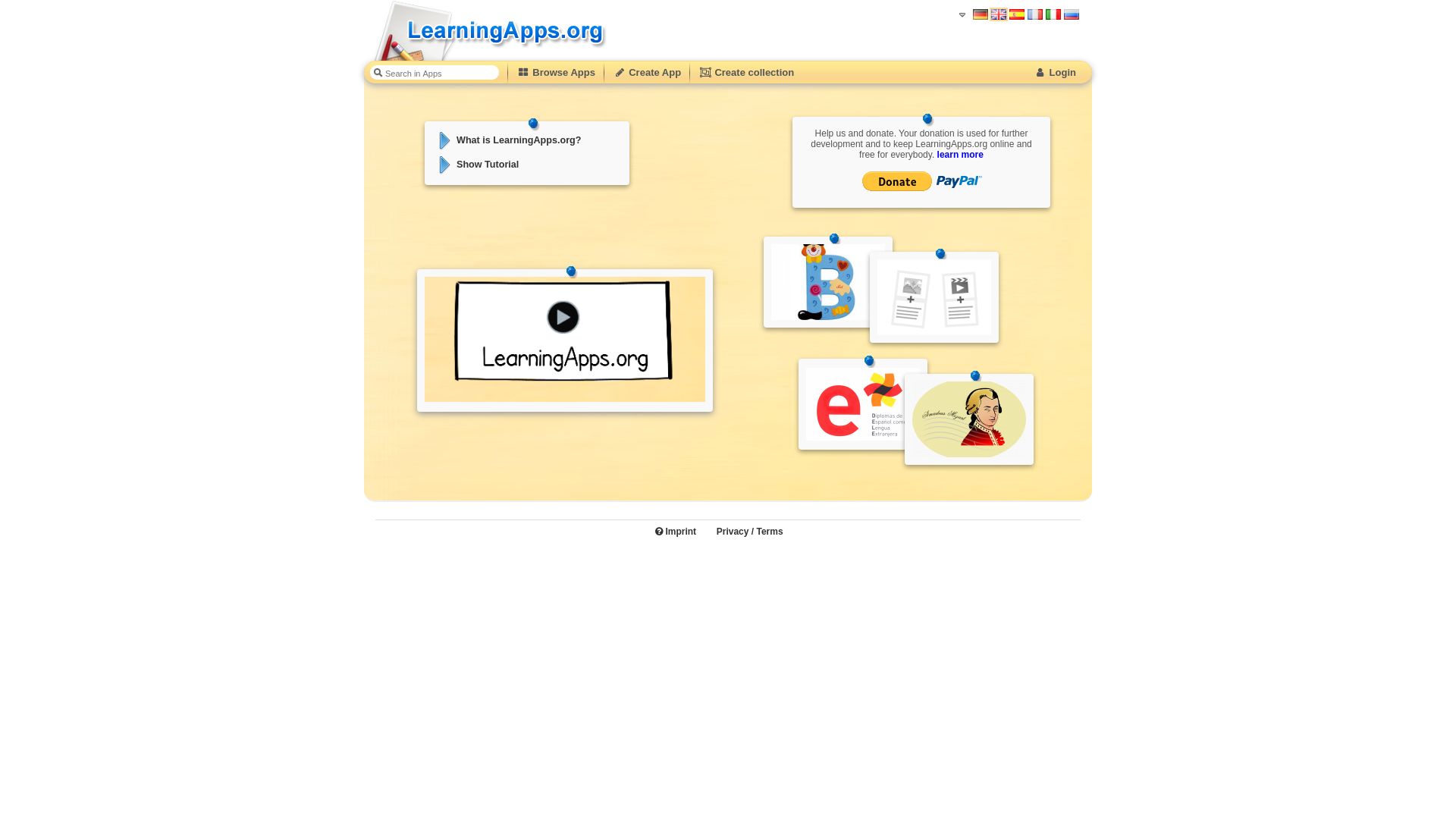 Status do site learningapps.org está   ONLINE