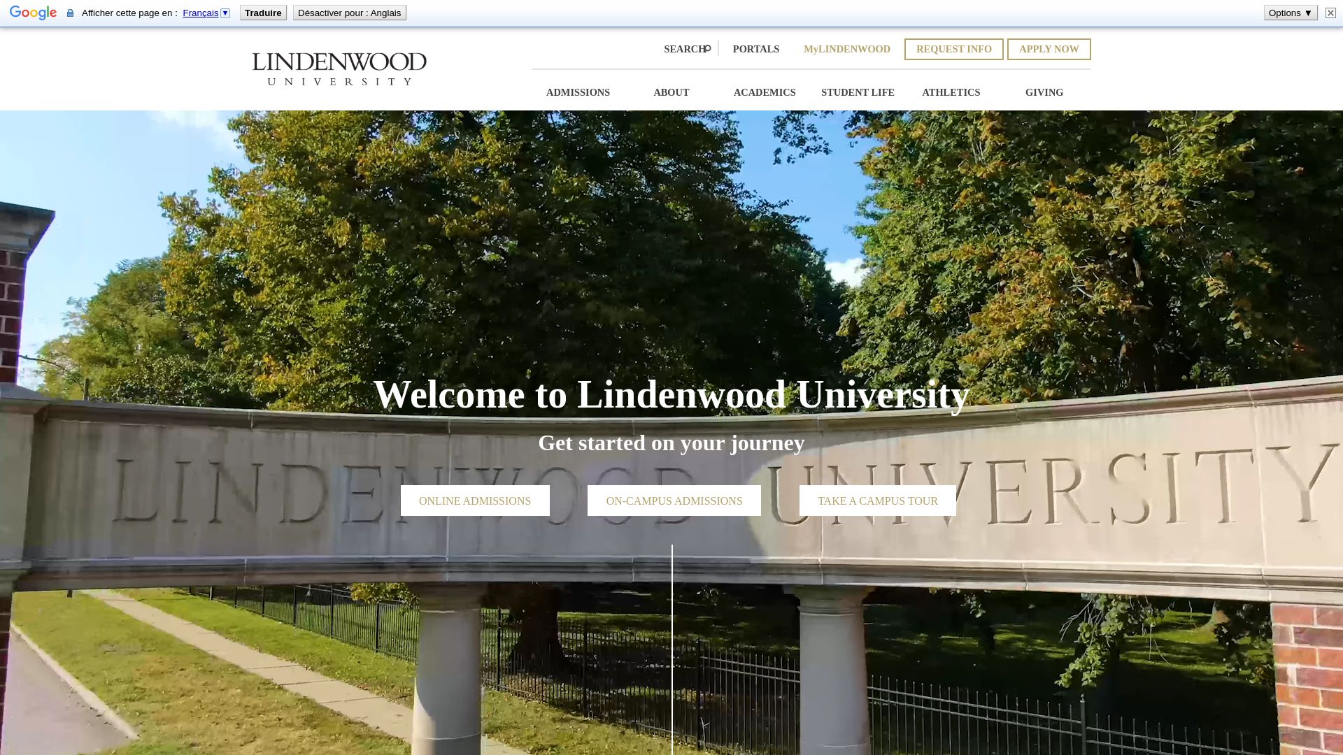 Status do site lindenwood.edu está   ONLINE