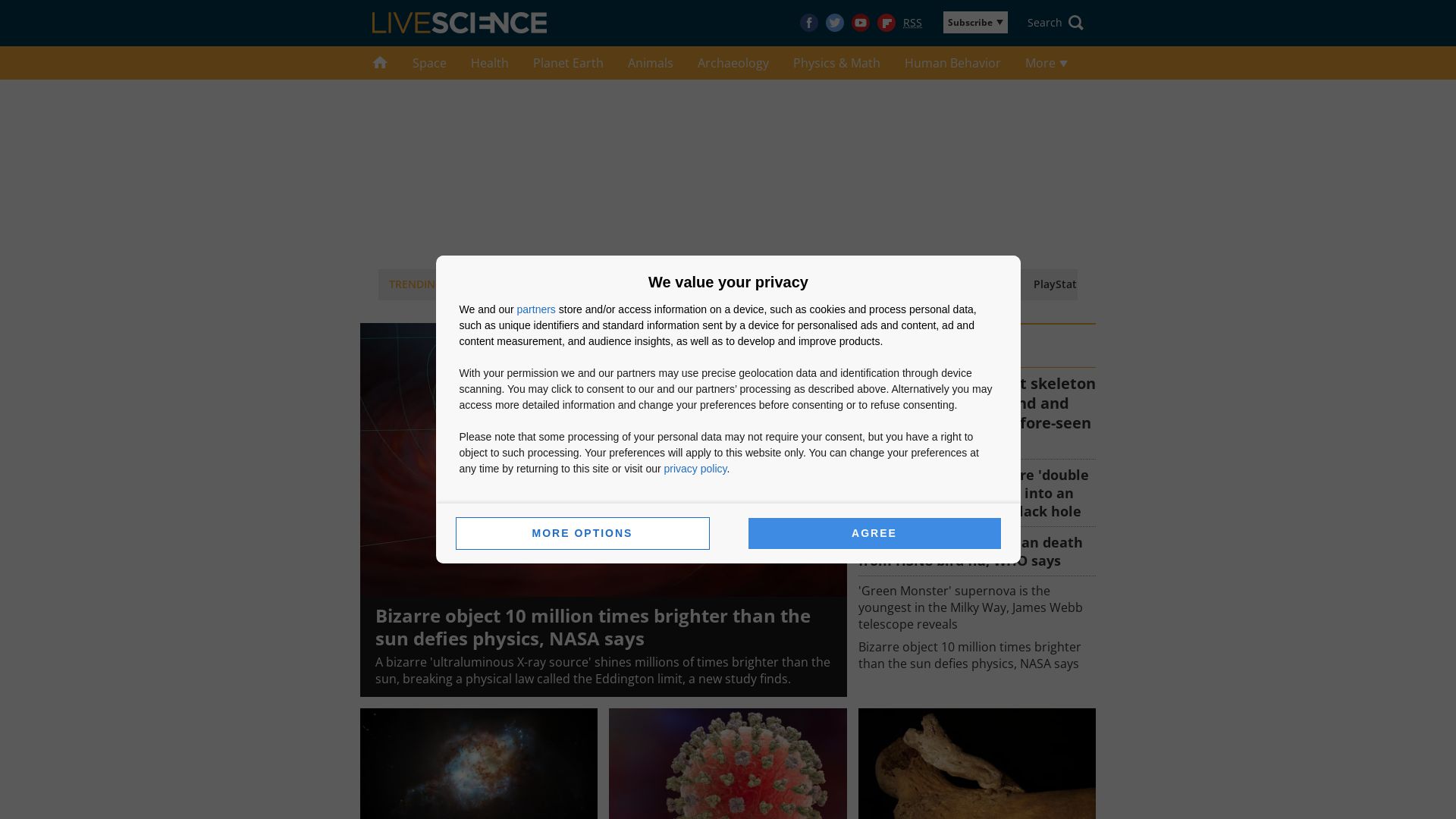 Status do site livescience.com está   ONLINE
