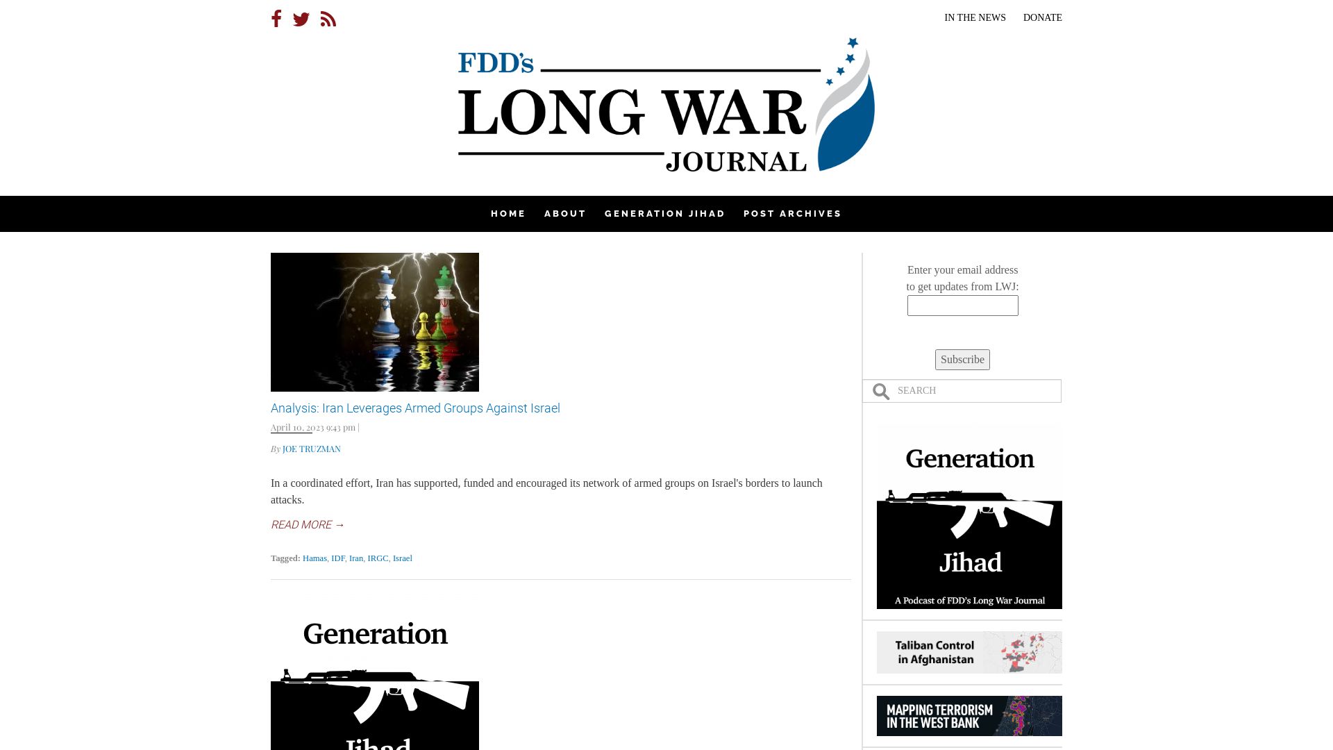 Status do site longwarjournal.org está   ONLINE