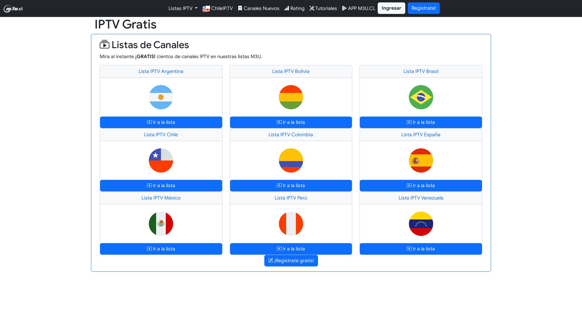 Status do site m3u.cl está   ONLINE