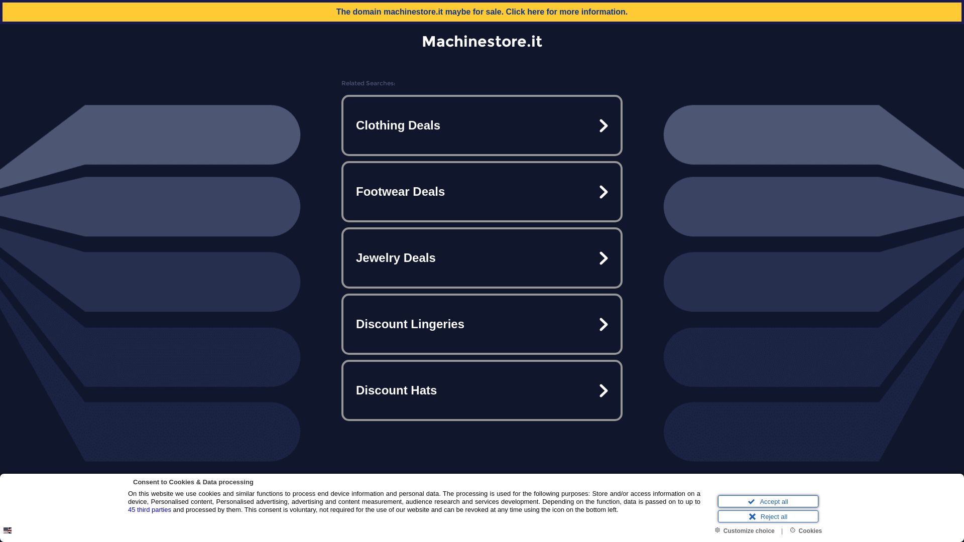 Status do site machinestore.it está   ONLINE