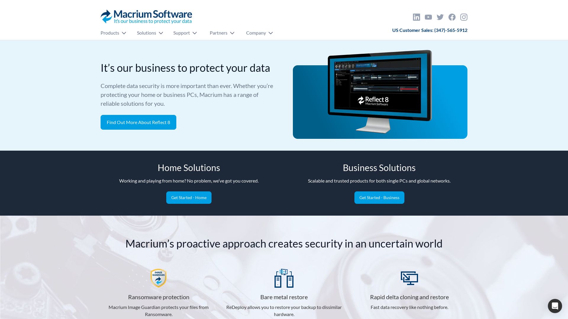 Status do site macrium.com está   ONLINE