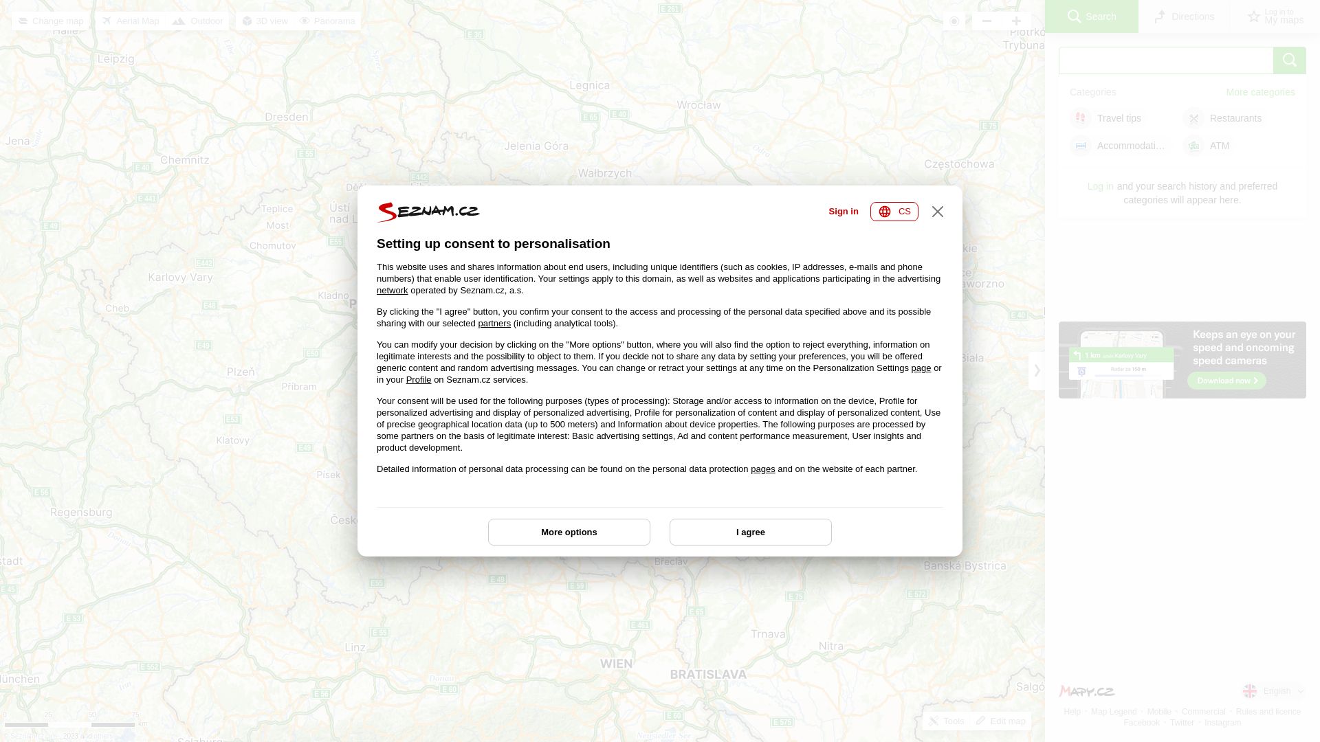 Status do site mapy.cz está   ONLINE