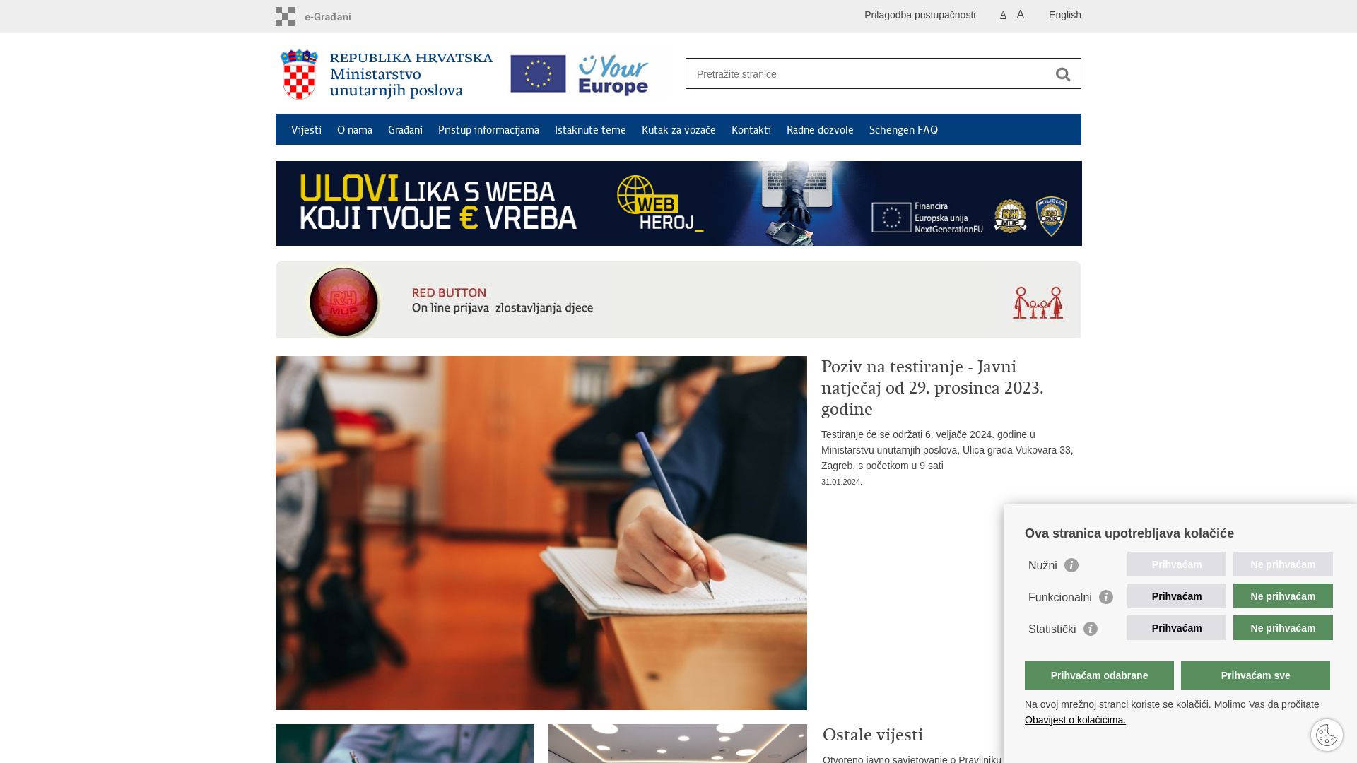 Status do site mup.hr está   ONLINE