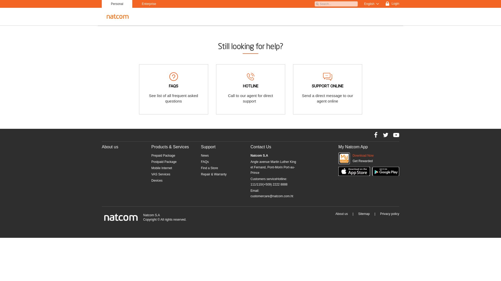 Status do site natcom.com.ht está   ONLINE