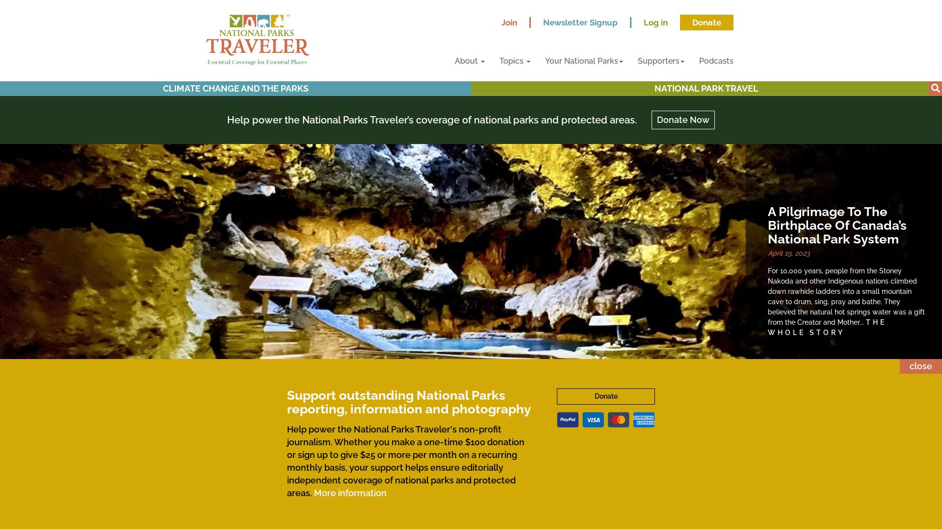 Status do site nationalparkstraveler.org está   ONLINE