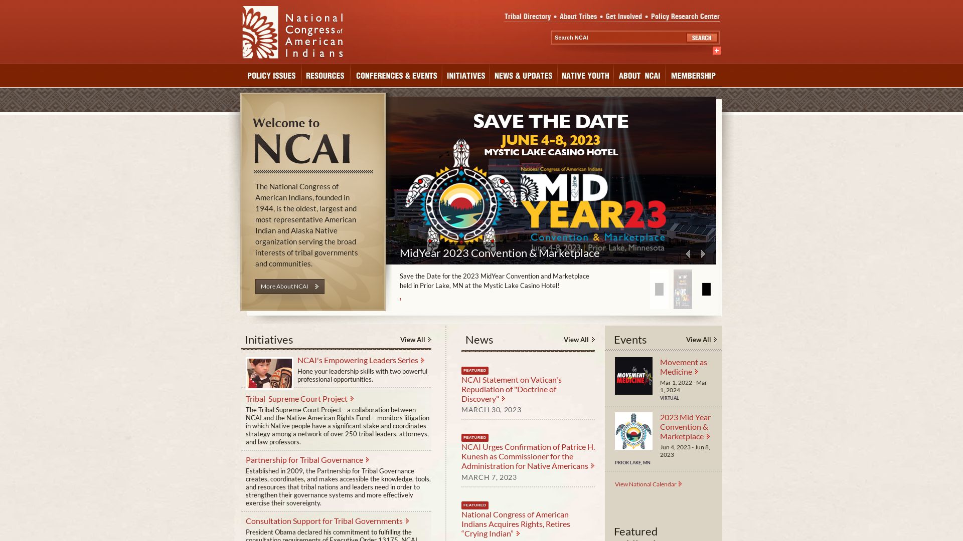 Status do site ncai.org está   ONLINE