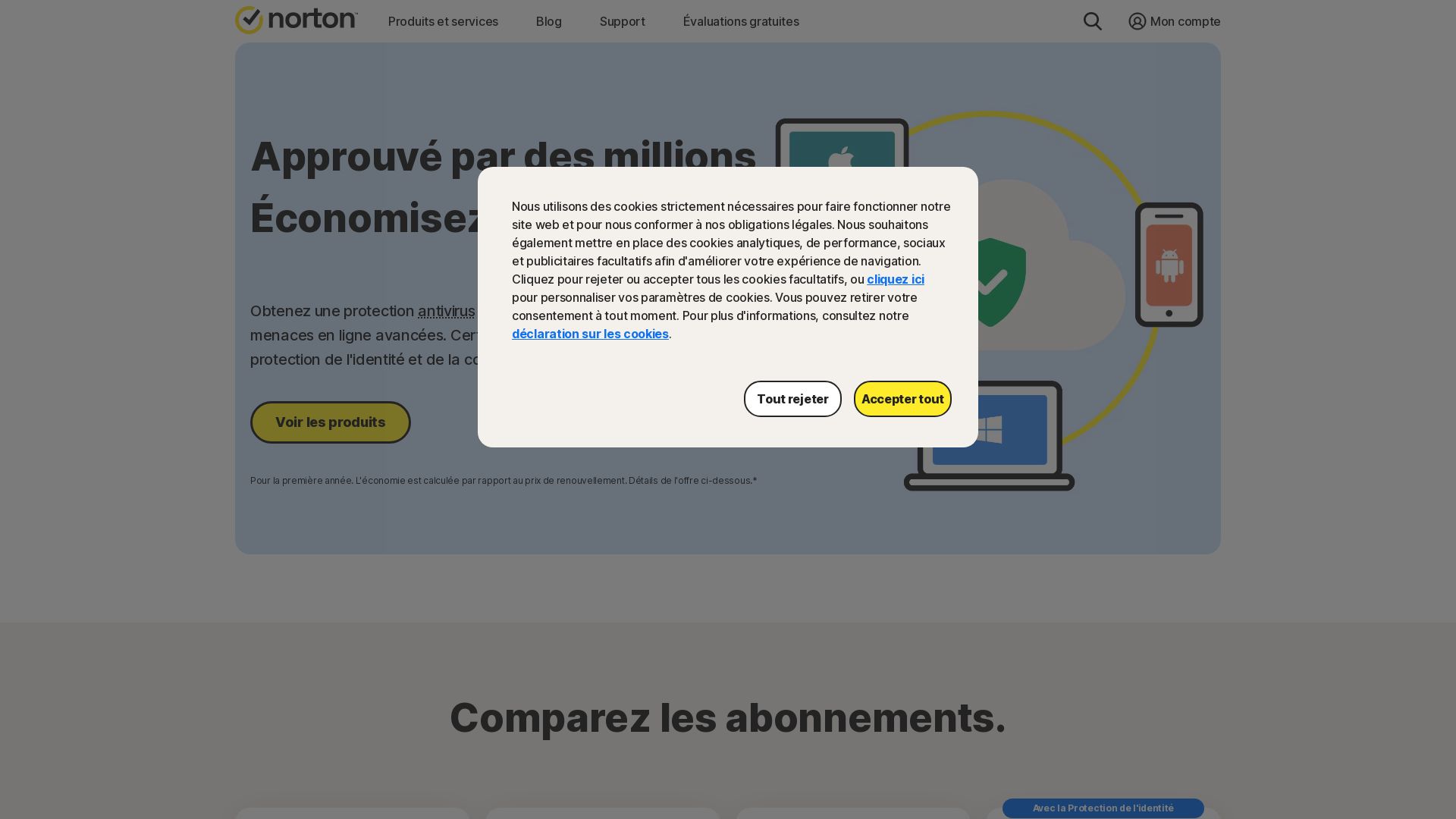 Status do site norton.com está   ONLINE