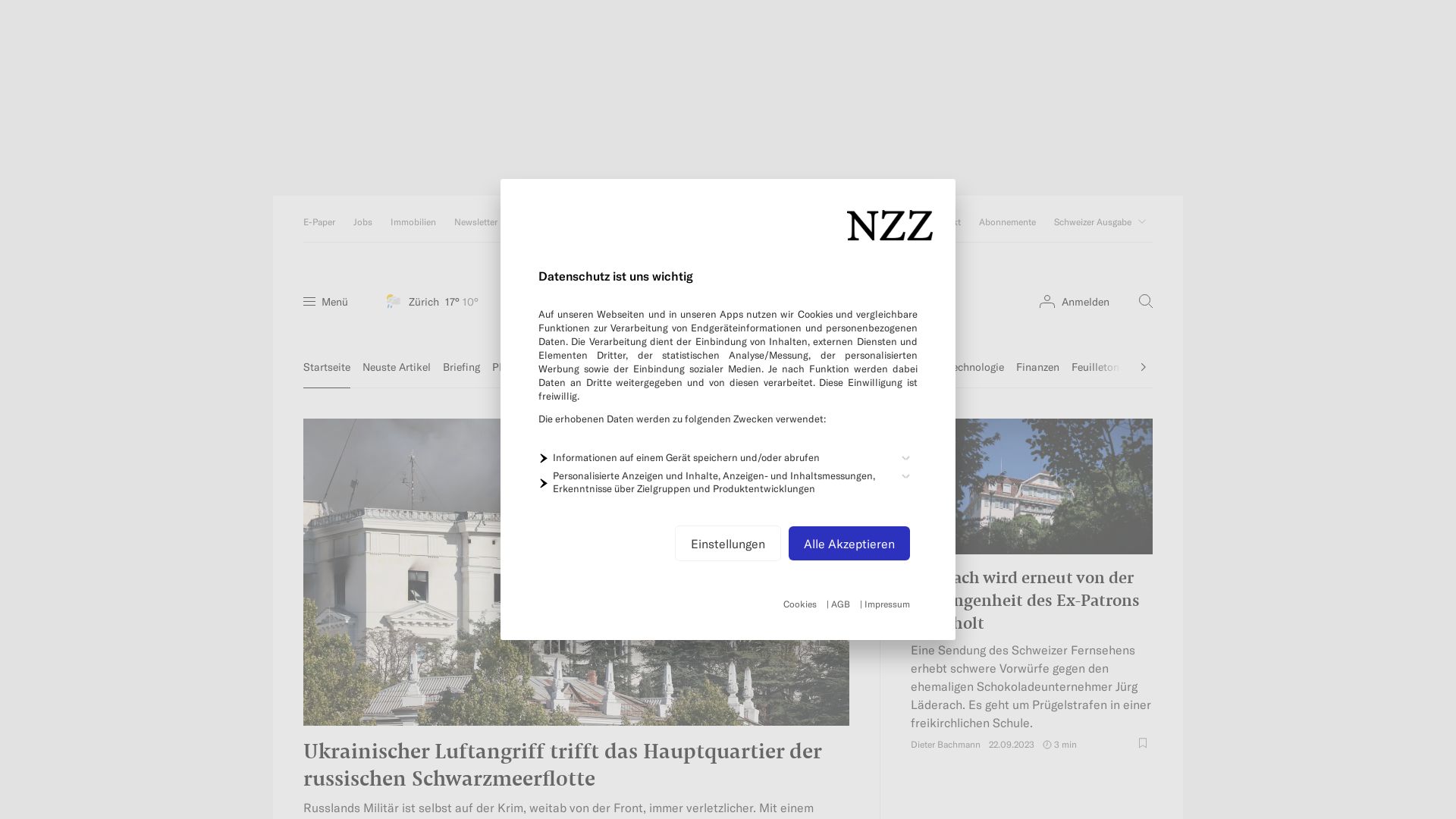 Status do site nzz.ch está   ONLINE