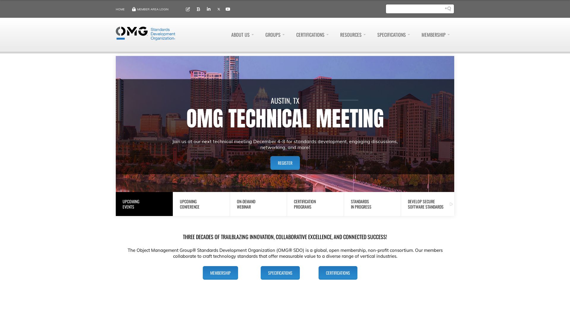 Status do site omg.org está   ONLINE