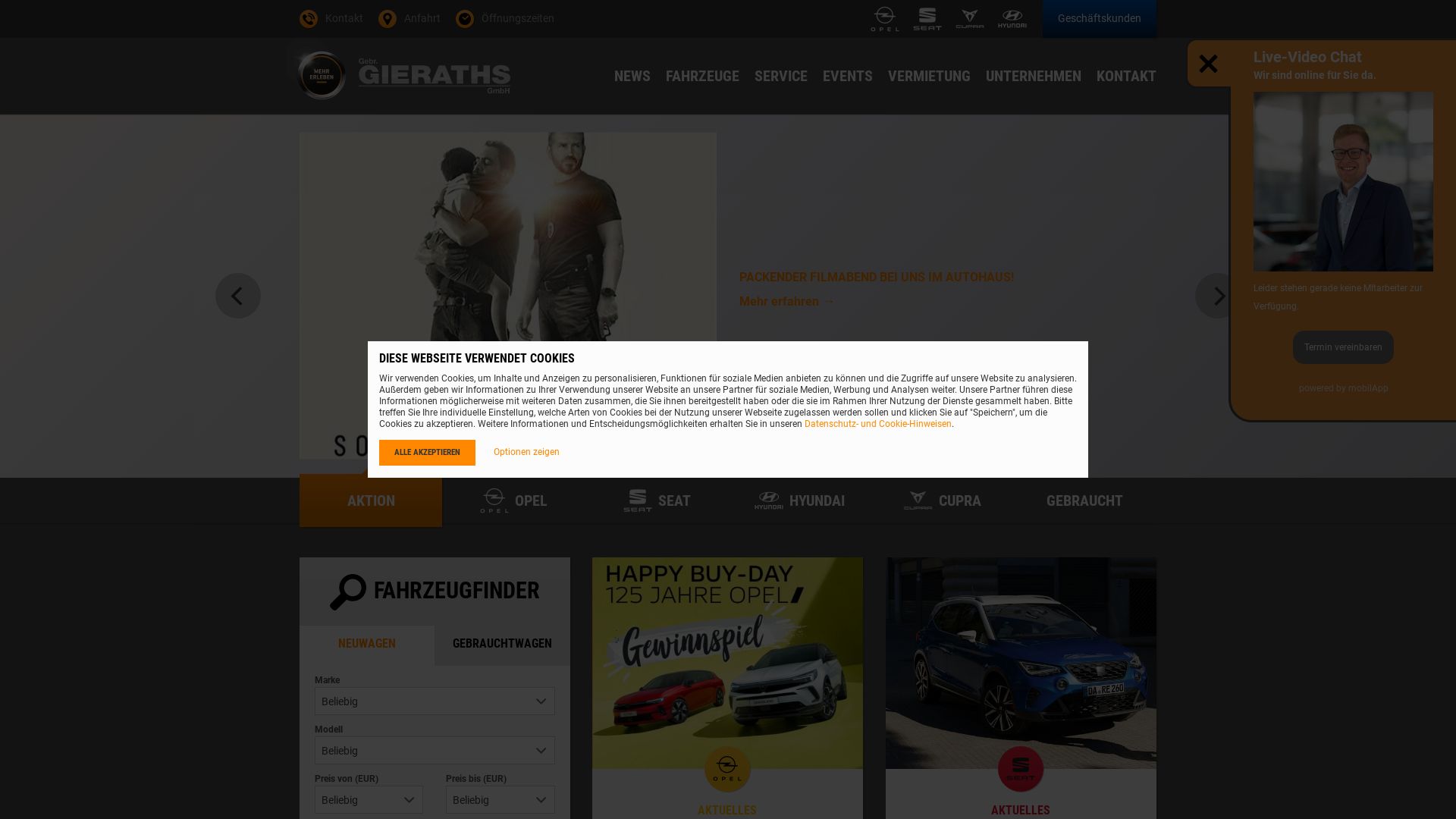 Status do site opel-gieraths.de está   ONLINE
