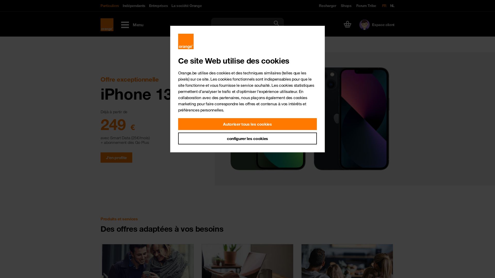 Status do site orange.be está   ONLINE