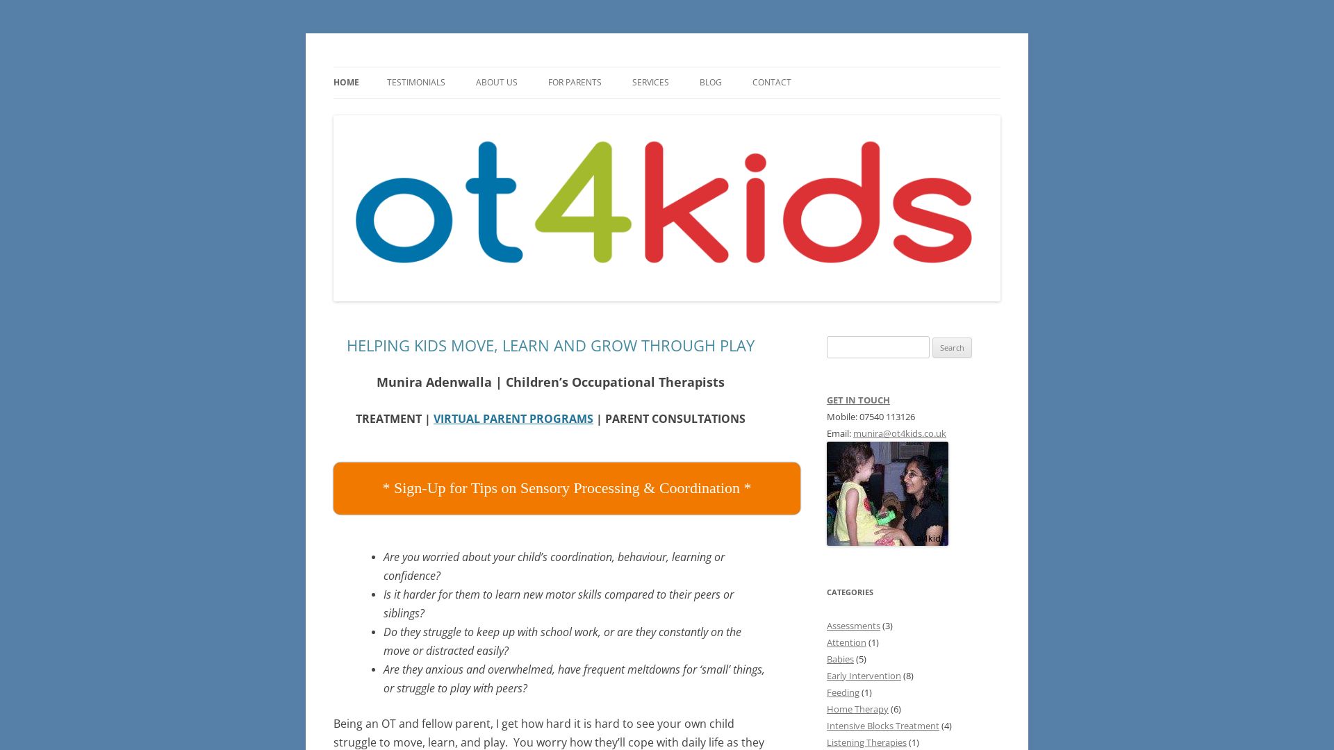 Status do site ot4kids.co.uk está   ONLINE