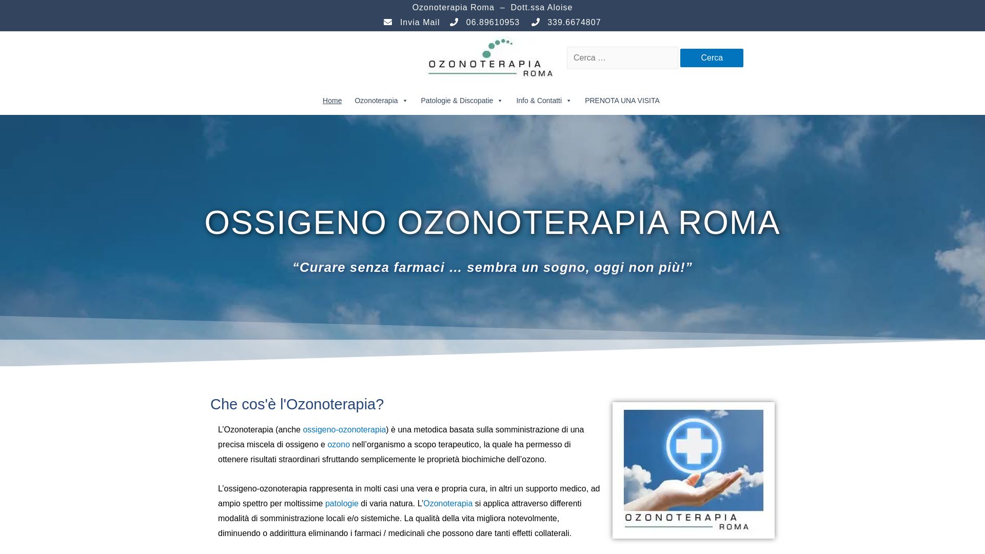Status do site ozonoterapiaroma.it está   ONLINE