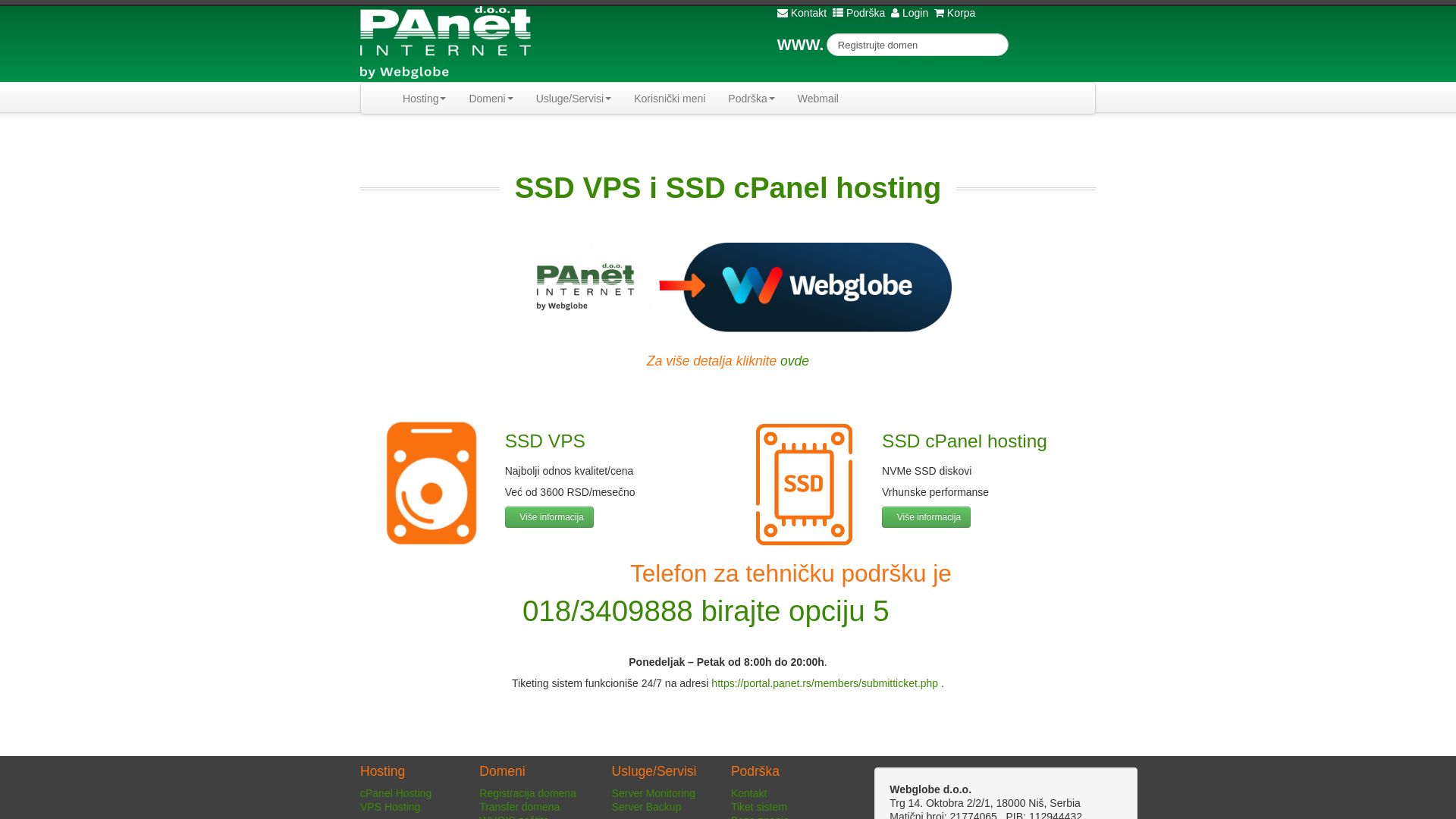 Status do site panet.rs está   ONLINE