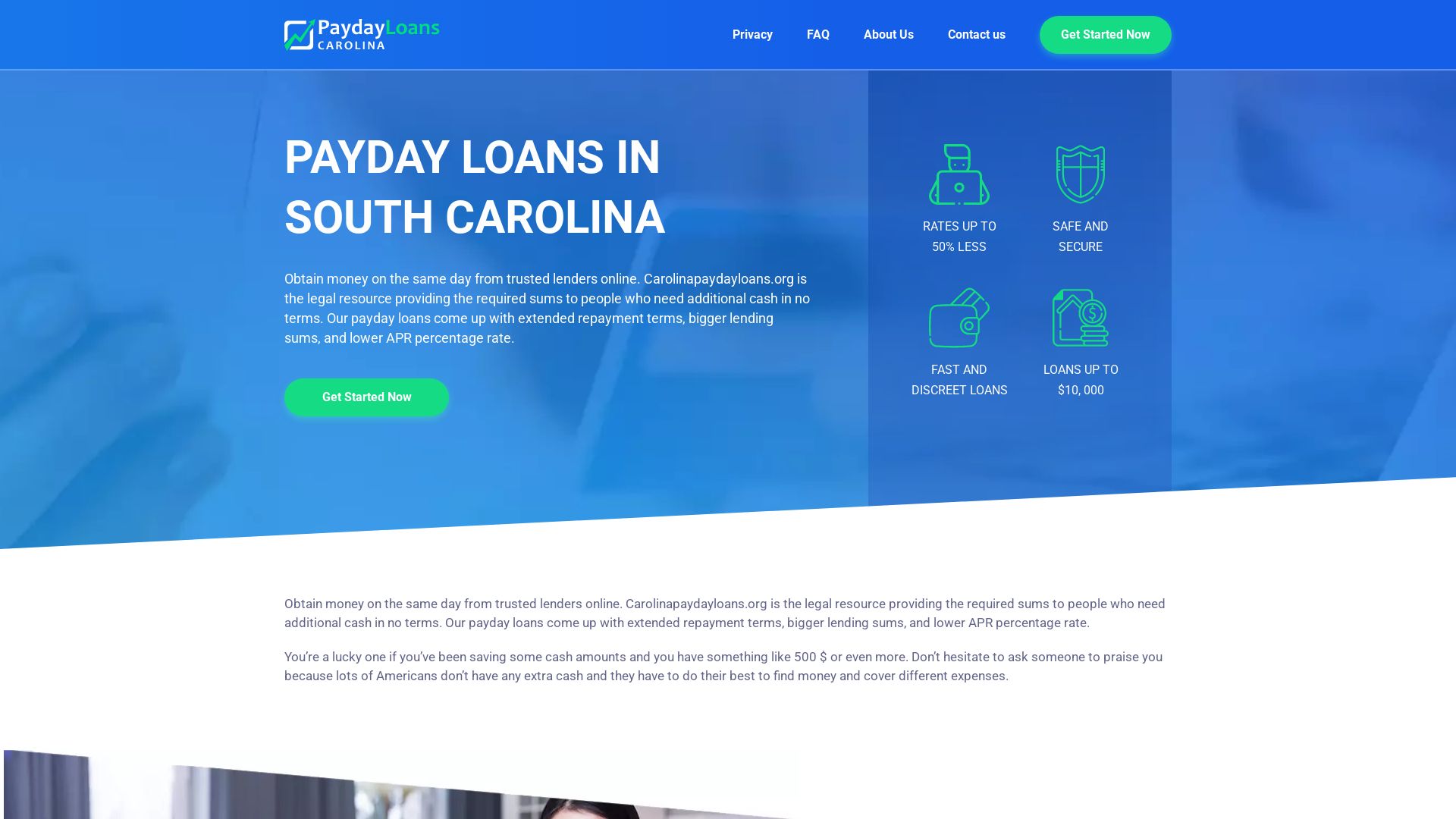 Status do site paydayloansnc.org está   ONLINE