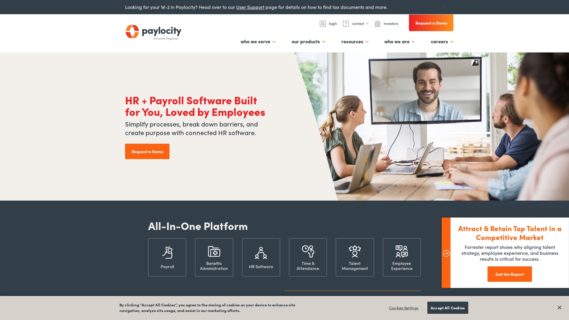 Status do site paylocity.com está   ONLINE