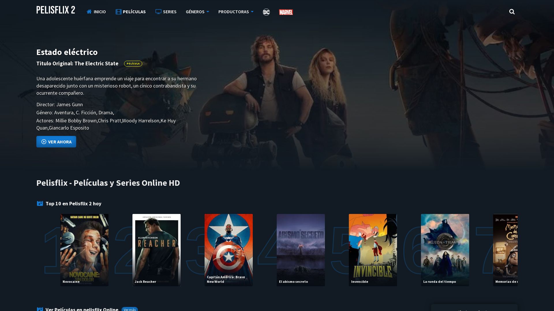 Status do site pelisflix2.college está   ONLINE