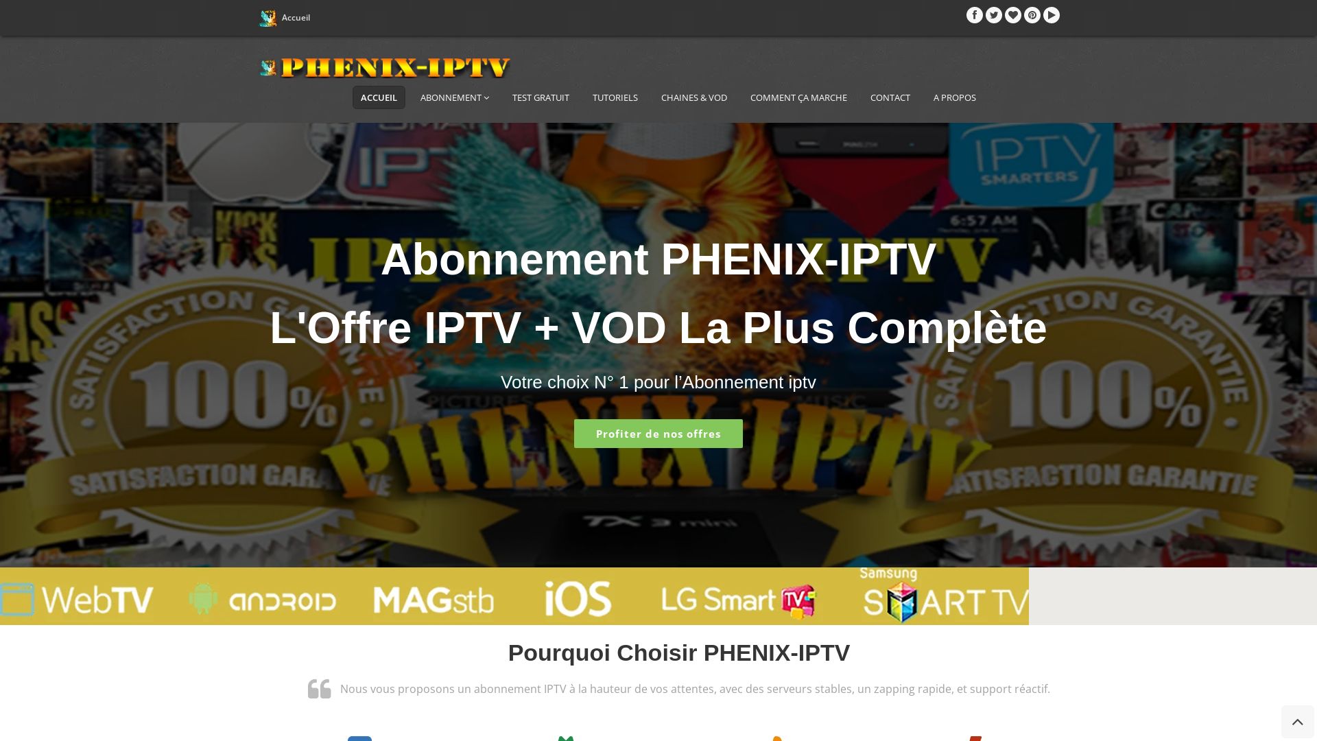 Status do site phenix-iptv.com está   ONLINE