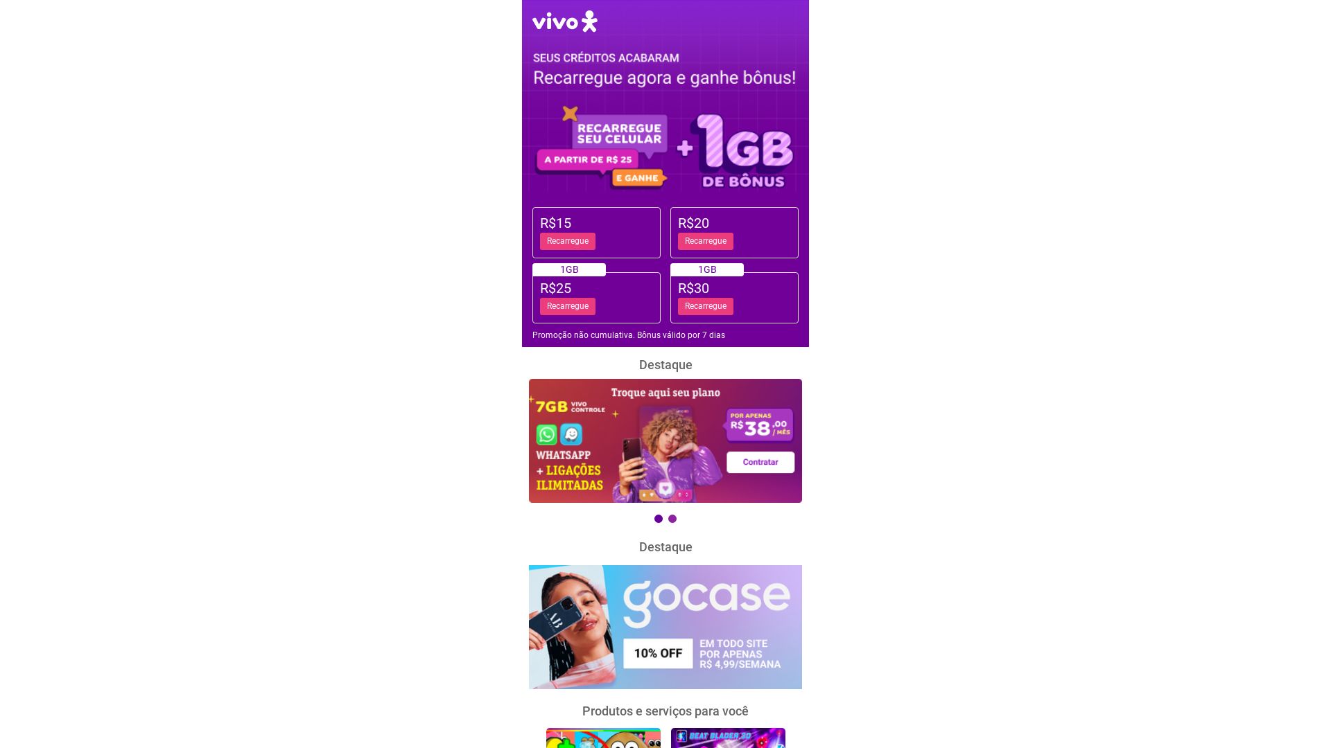 Status do site portalrecarga.vivo.com.br está   ONLINE