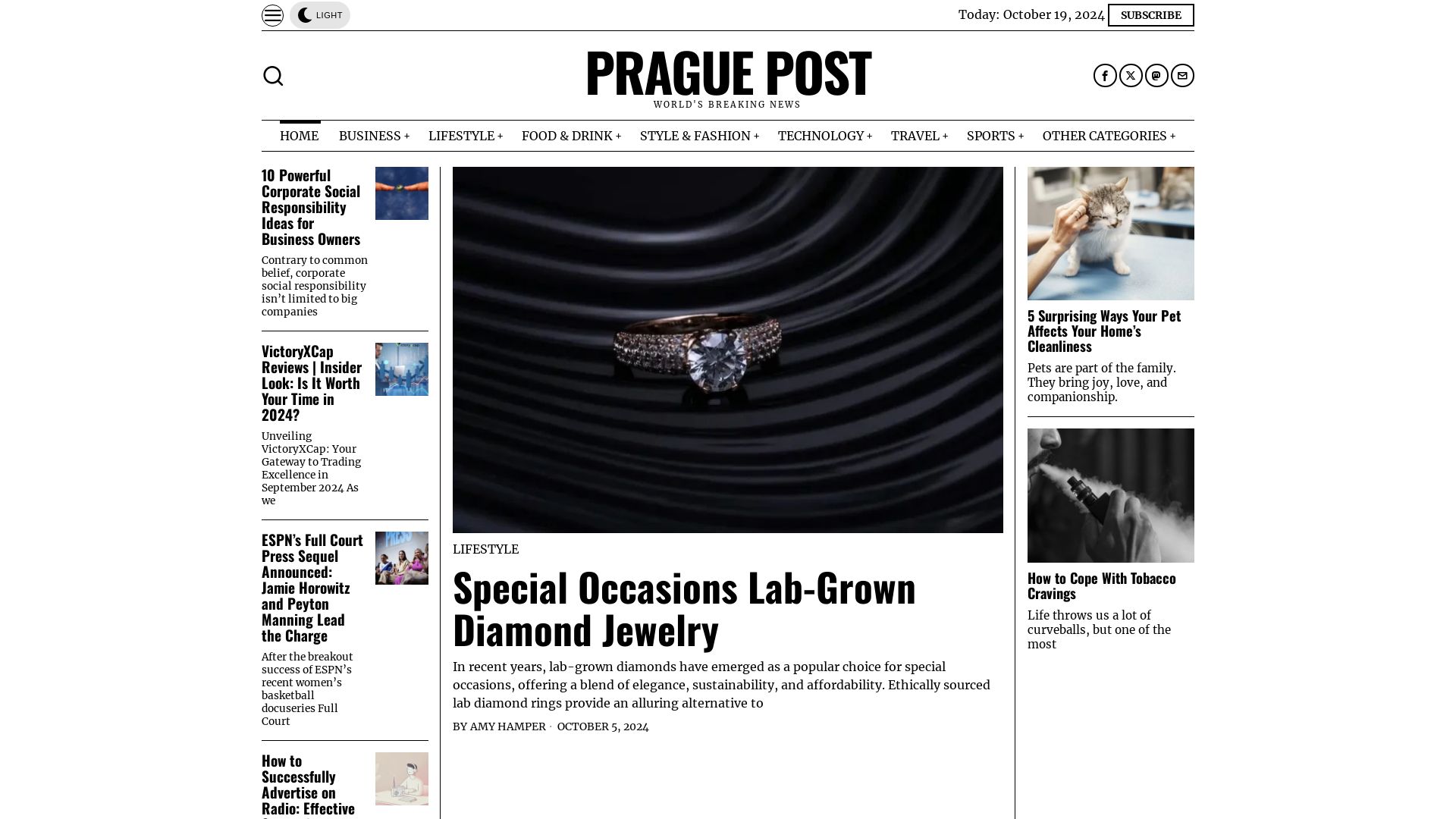 Status do site praguepost.com está   ONLINE