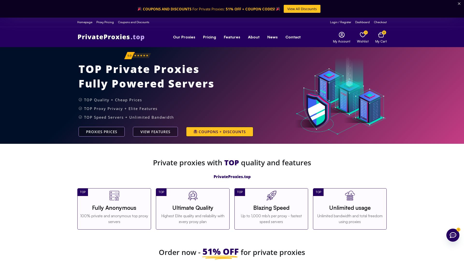 Status do site privateproxies.top está   ONLINE