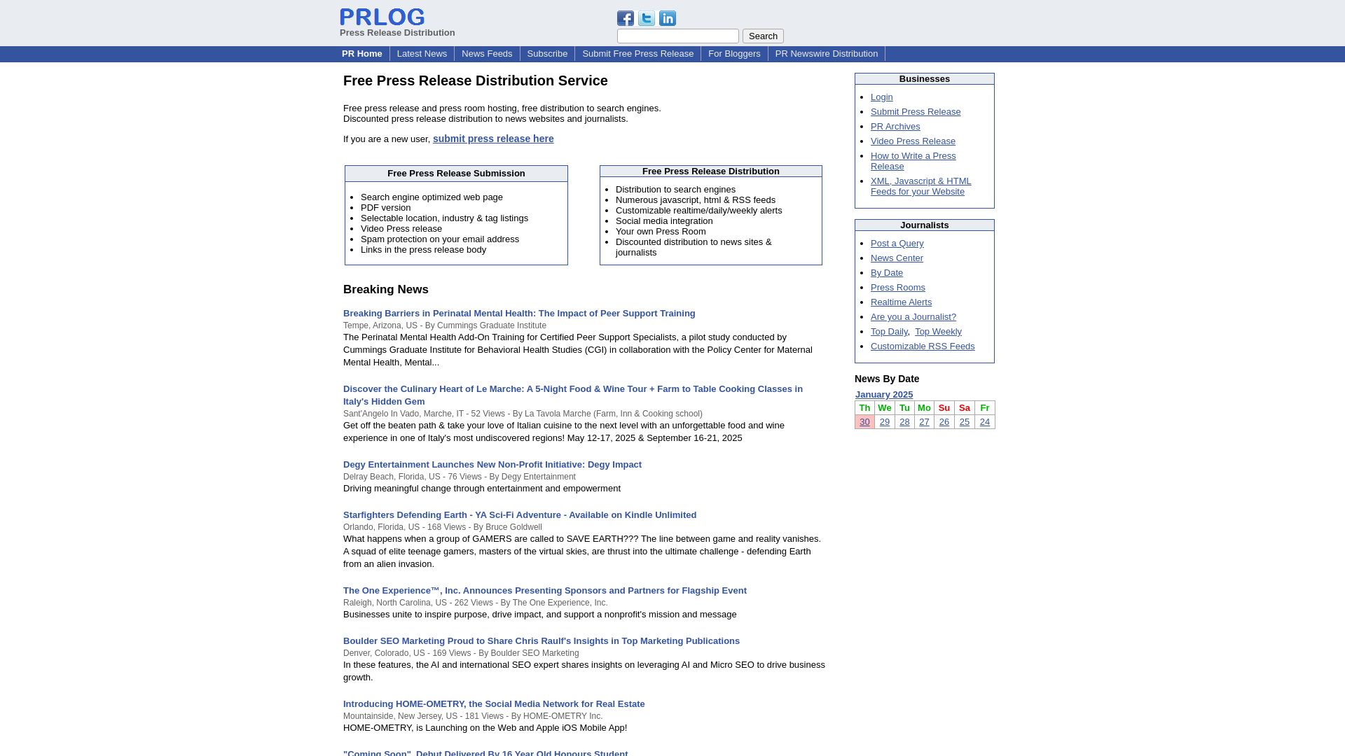 Status do site prlog.org está   ONLINE