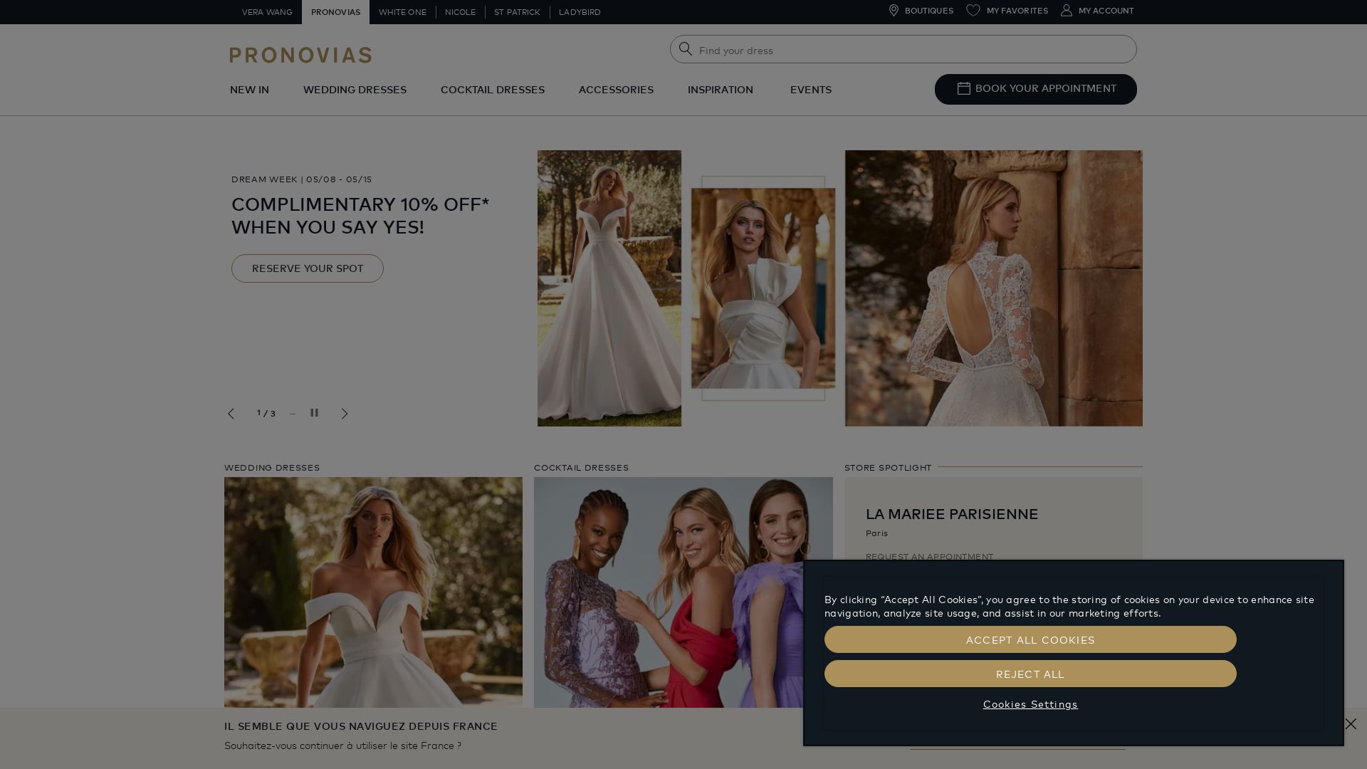 Status do site pronovias.com está   ONLINE