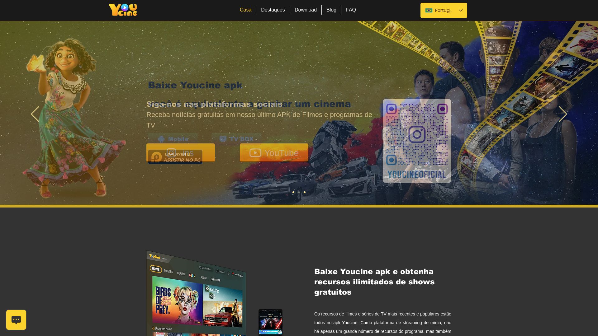 Status do site pt.youcine.net está   ONLINE