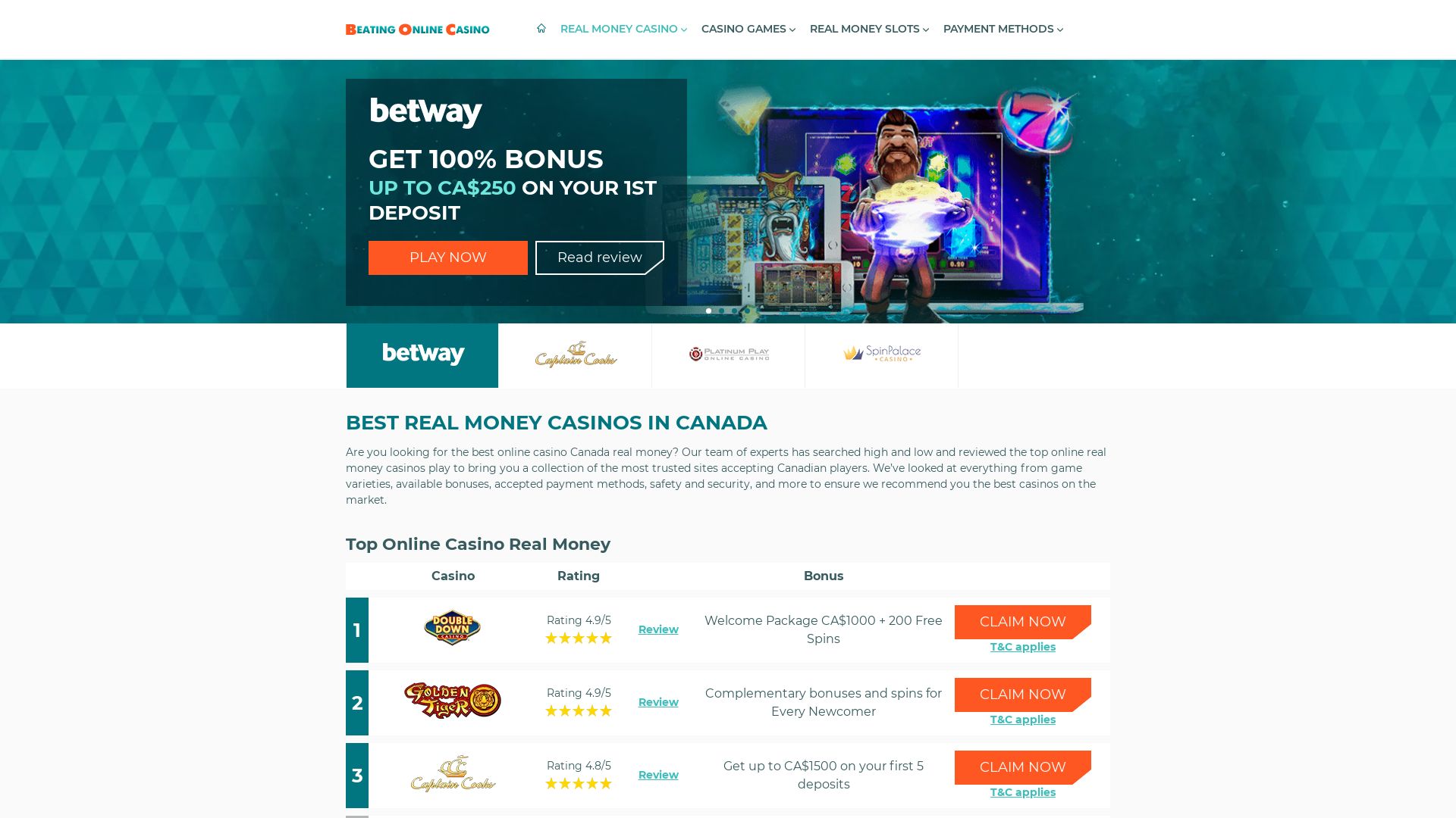 Status do site real-money-casino.ca está   ONLINE