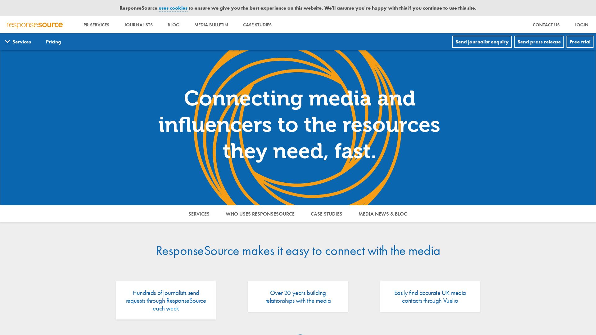 Status do site responsesource.com está   ONLINE