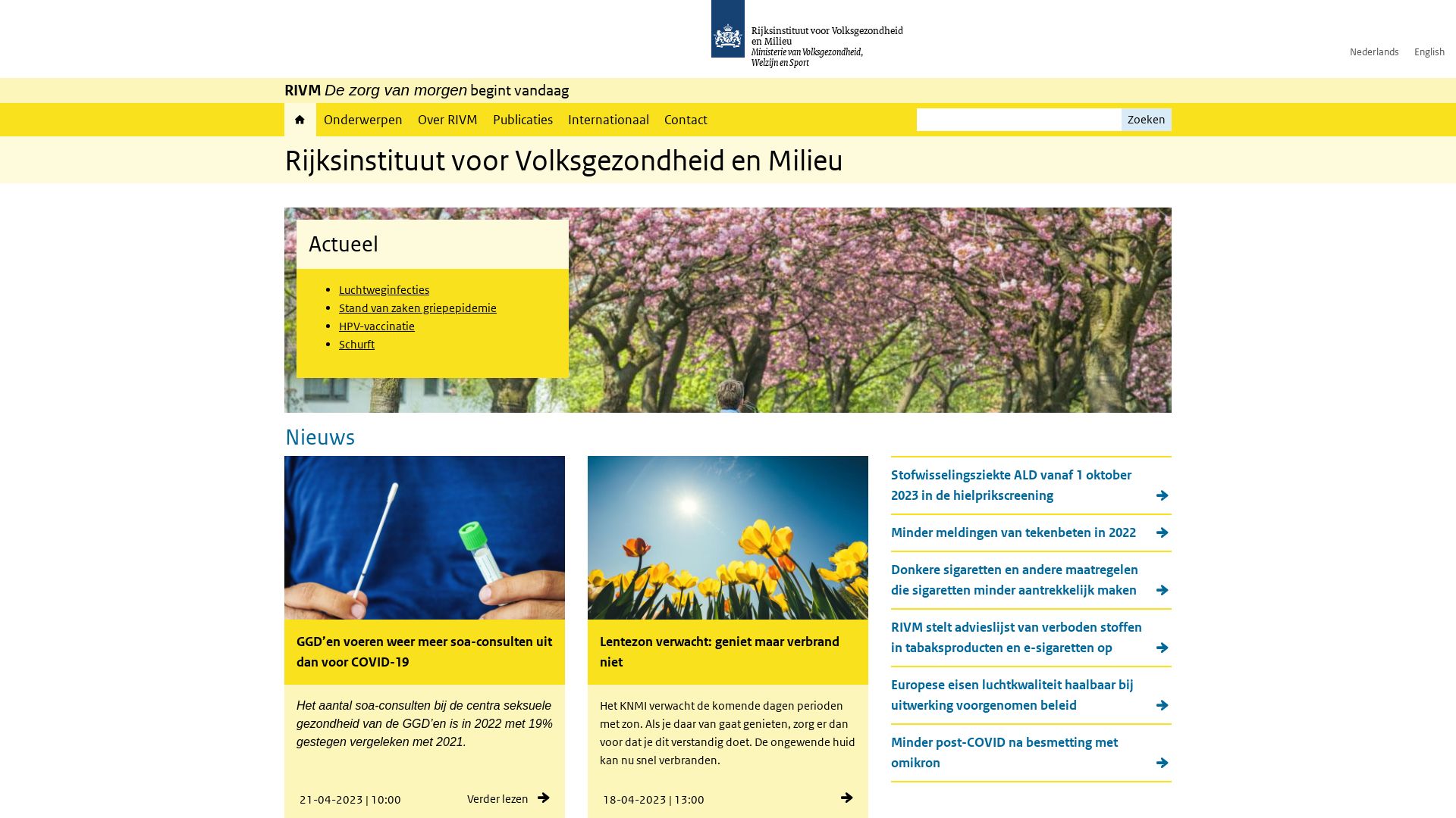 Status do site rivm.nl está   ONLINE