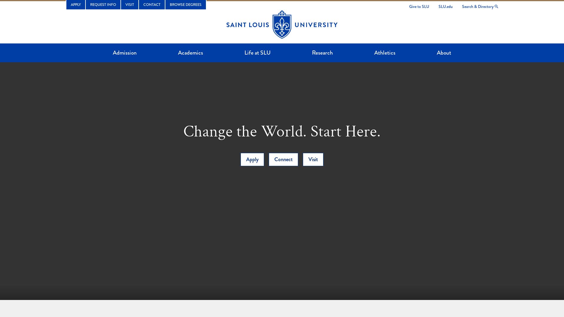 Status do site slu.edu está   ONLINE