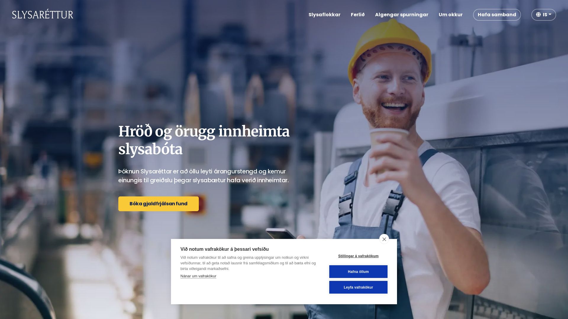 Status do site slysarettur.is está   ONLINE