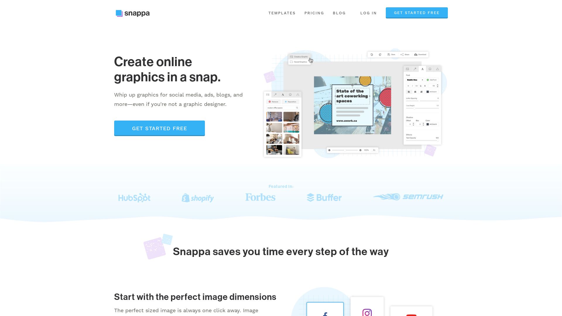 Status do site snappa.com está   ONLINE