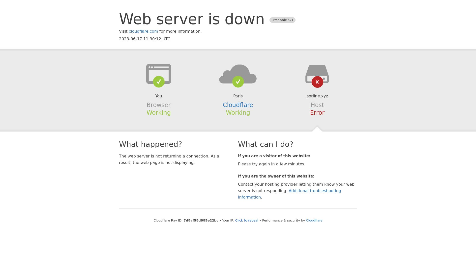 Status do site sorline.xyz está   ONLINE