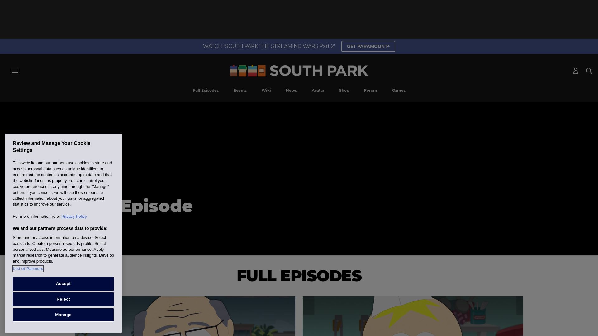 Status do site southparkstudios.com está   ONLINE